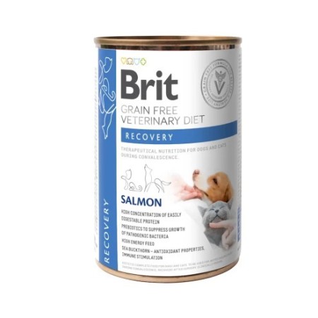 Brit VD Recovery Cans 400 г сухий корм для собак та кішок з лососем