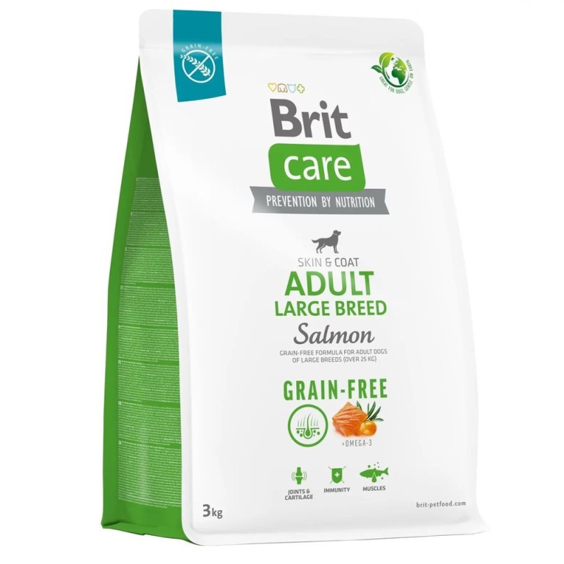 Brit Care Dog GF Adult Large Breed Salmon 3 кг сухий корм для собак великих порід з лососем