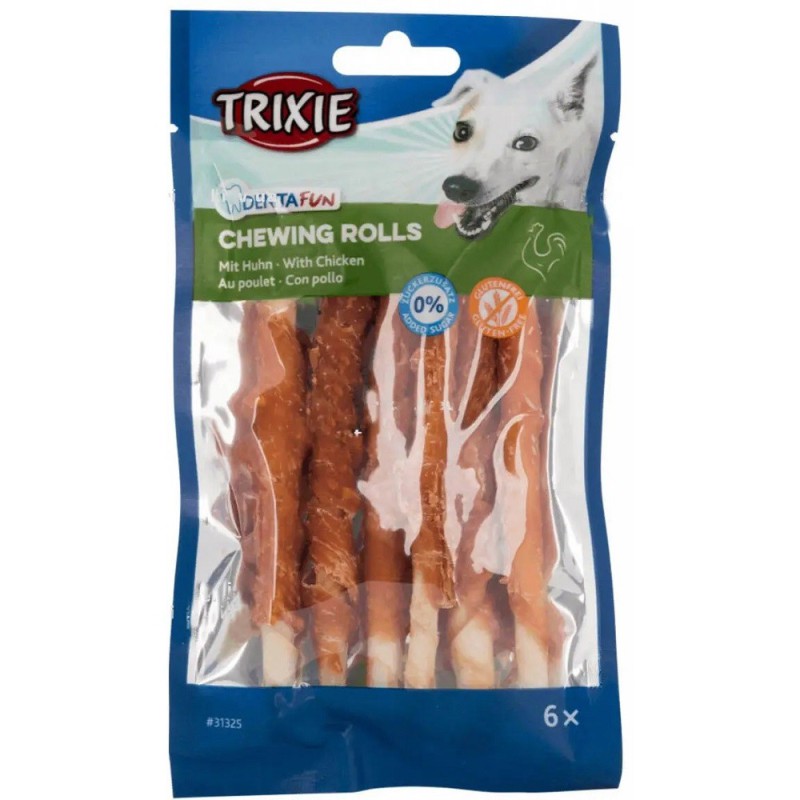 Ласощі для собак Trixie DENTAfun Паличка для чищення зубів, курка, 12 см, 6 шт., 70 г (31325)