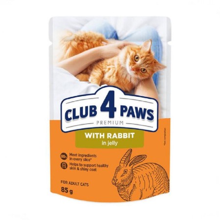 Клуб 4 Лапи Premium Rabbit 24х85 г з кроликом у желі для котів