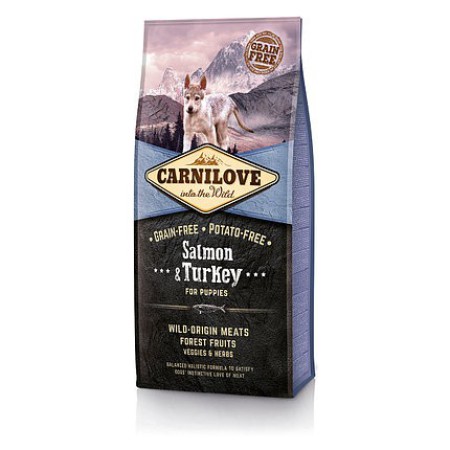 Carnilove Puppy Salmon Turkey для щенков с лососем и индейкой 12 кг