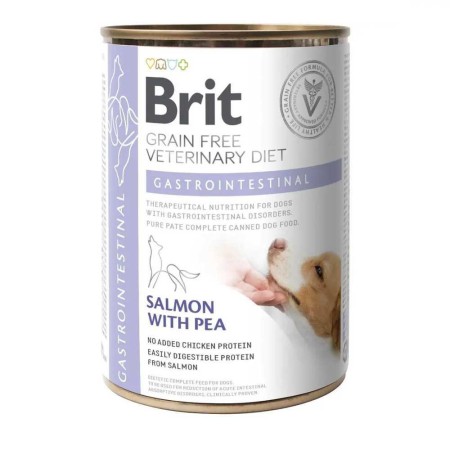 Brit VD Gastrointestinal Cans 400 г для собак для шлунково-кишкового тракту, лосось та горох