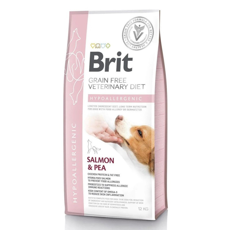 Brit VD Hypoallergenic Dog 12 кг сухий корм для собак з лососем