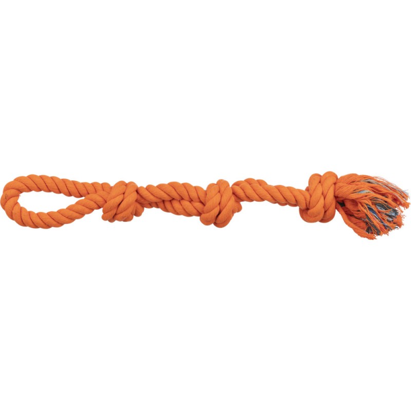 Канат Trixie Playing Rope для собак бавовняний, з вузлами, 60 см