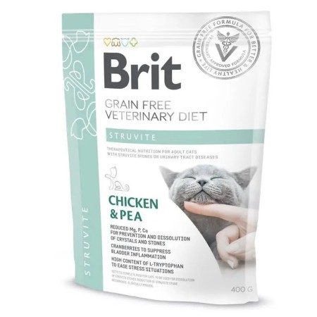 Brit VD Cat Struvite 400 г сухий корм для кішок з куркою