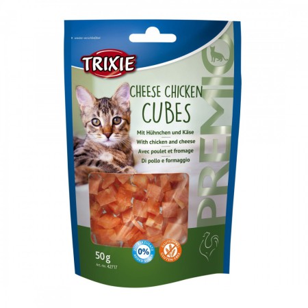 Лакомство Trixie Premio Cheese Chicken Cubes для кошек с курицей и сыром, 50 г