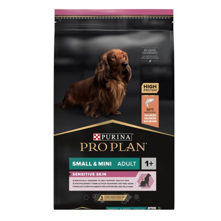 Purina Pro Plan Dog Adult Small & Mini Sensitive Skin для собак с лососем 3 кг