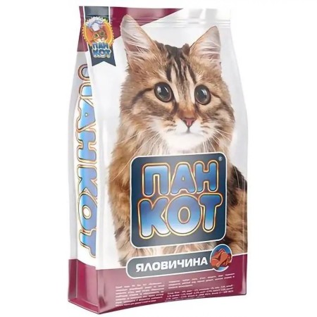 Пан Кіт для кішок з яловичиною 10 кг