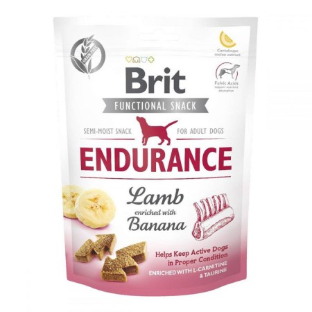 Лакомство Brit Care Endurance для поддержания формы у собак с ягненком и бананом 150 г