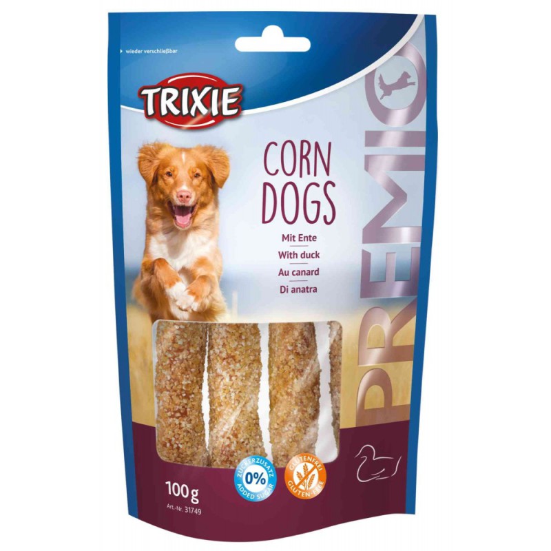 Ласощі для собак Trixie PREMIO Corn Dogs 100 г (качка)