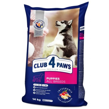 Клуб 4 Лапы Premium Puppies 14 кг сухой корм для щенков всех пород с курицей