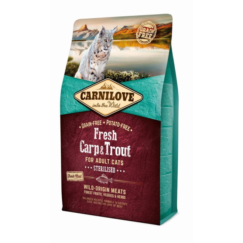 Carnilove Carp Trout Sterilised для стерилізованих кішок з коропом та фореллю 6 кг