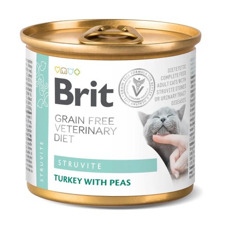 Brit VD Struvite Cat Cans 200 г для кішок з індичкою та горохом