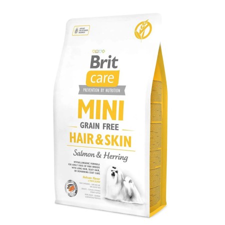 Brit Care Mini Grain Free Hair & Skin 2 кг сухий корм для собак з лососем