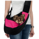 Сумка-переноска "Sling Front Bag", 50 × 25 × 18 см,текстиль, розовая/черная