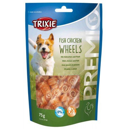 Лакомство Trixie Premio Fish Chicken Wheels для собак с курицей и рыбой, 75 г