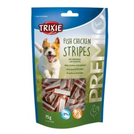 Лакомство для собак Trixie Premio Chicken and Pollock Stripes, с курицей и рыбой 75 г (31534)