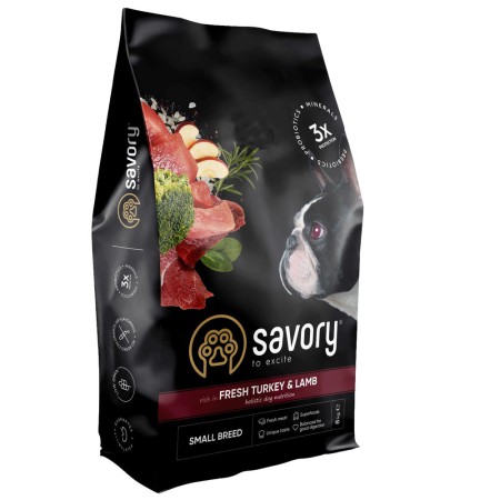Savory Small Breed Turkey&Lamb для собак малих порід з ягням 8 кг