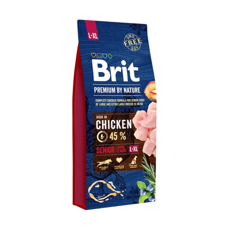 Brit Premium Senior L+XL для літніх собак великих та гігантських порід з куркою 15 кг