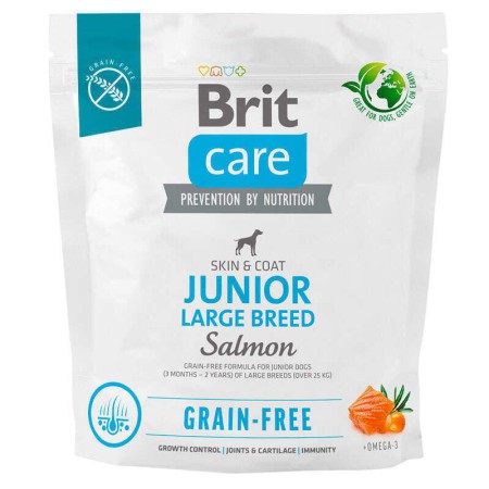 Brit Care GF Junior Large Breed Salmon та Potato 1 кг сухий корм для цуценят з лососем