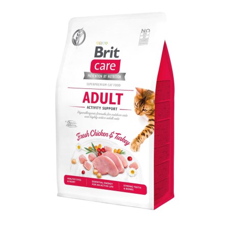 Brit Care GF Activity Support 2 кг сухой корм для кошек с курицей