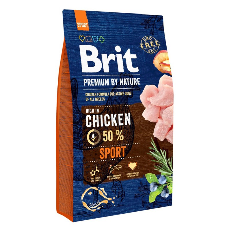 Brit Premium Sport Adult для активних та спортивних собак з куркою 3 кг