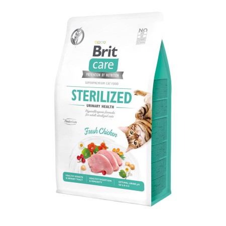 Brit Care Cat GF Sterilised Urinary 7 кг сухой корм для стерилизованных кошек с курицей
