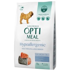 Optimeal Hypoallergenic Medium Large для собак середніх та великих порід з лососем 4 кг