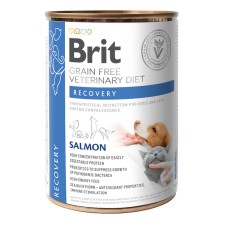 Brit VD Recovery Cans для собак та кішок з лососем 400 г