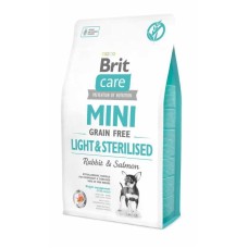 Brit Care Mini GF Light Sterilised для стерилізованих собак з лососем та кроликом 7 кг