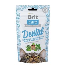 Brit Care Dental Ласощі для підтримки здоров'я зубів у кішок 50 г