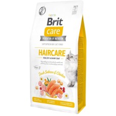 Brit Care GF Haircare Healthy Shiny Coat для кішок з куркою та лососем 7 кг