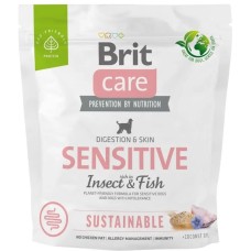 Brit Care Dog Sustainable Sensitive Fish для собак з чутливим травленням, риба та комахи 1 кг