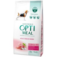 Optimeal Medium Dog 1.5 кг сухой корм для собак средних пород с индейкой