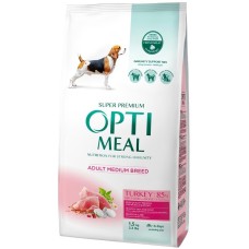 Optimeal Medium 1.5 кг сухий корм для собак середніх порід з індичкою