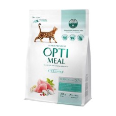 Optimeal Sterilised Turkey 200 г сухий корм для стерилізованих кішок з індичкою
