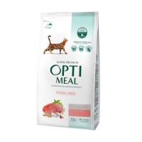 Optimeal Sterilised Beef Sorghum 1.5 кг сухий корм для стерилізованих кішок з яловичиною