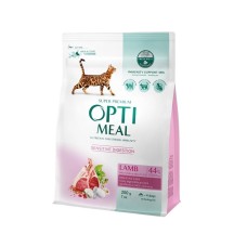 Optimeal Lamb Sensitive 200 г сухий корм для кішок з чутливим травленням, з ягням