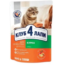 Клуб 4 Лапи Premium Chicken 900 г сухий корм для кішок з куркою