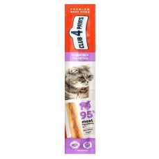 Клуб 4 Лапы Premium Мясная палочка с индейкой и ягненком для кошек 10х5 г