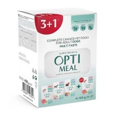 Optimeal Adult Dogs Multi Taste №5 для собак асорті набір (3+1) 400 г
