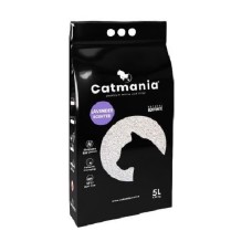 Бентонітовий наповнювач Catmania для кішок з лавандою лаванда, фіолетові гранули 10л, 8.5кг