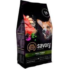 Savory Adult All Breeds Sterilised Fresh Turkey для стерилізованих собак 12 кг
