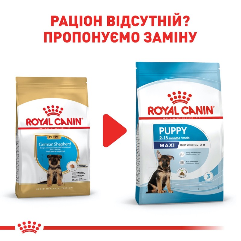 Royal Canin German Shepherd Puppy 12 кг сухий корм для цуценят німецької вівчарки