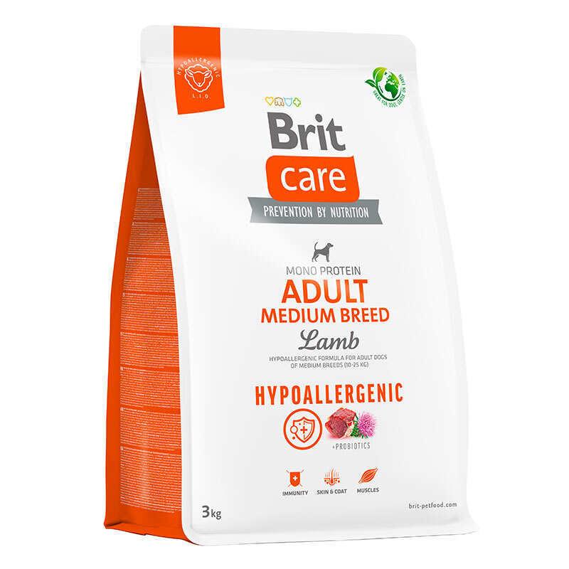 Brit Care Medium Hypoallergenic Breed Lamb 3 кг сухой корм для собак с ягненком