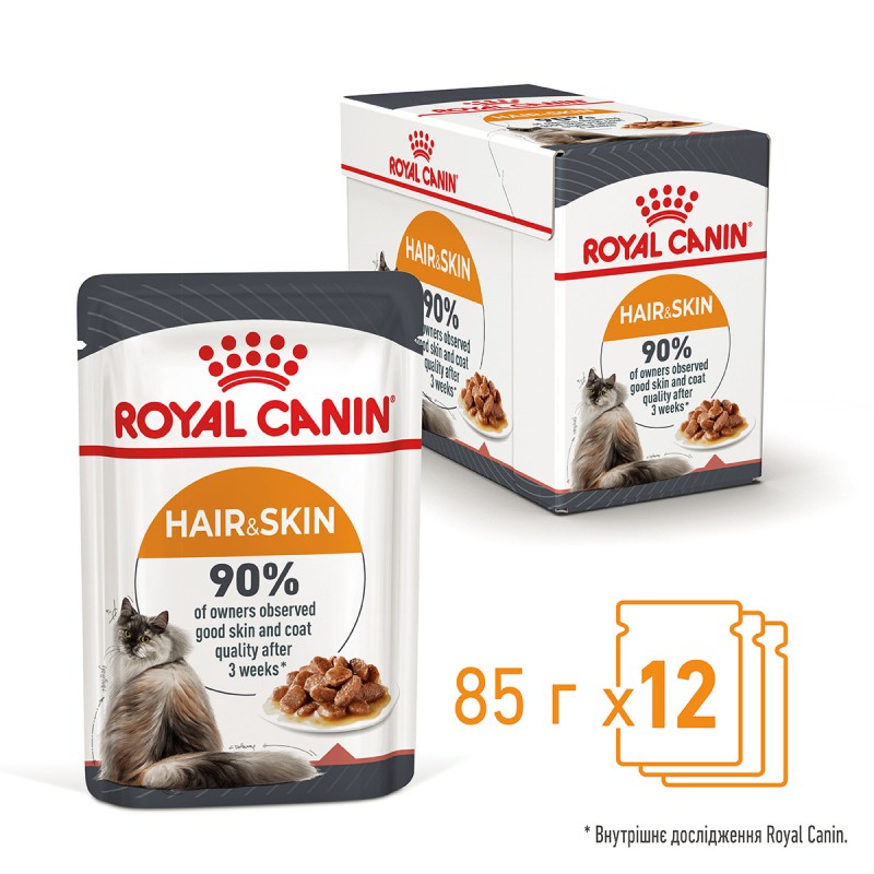 Royal Canin Hair & Skin Care в соусі 12х85 г для кішок