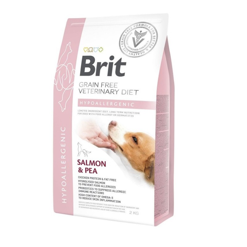 Brit VD Hypoallergenic Dog 2 кг сухий корм для собак з лососем