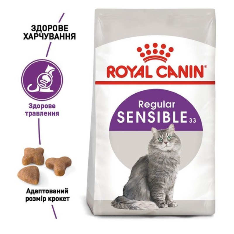 Royal Сanin Sensible 33 10 кг сухий корм для котів з чутливим травленням