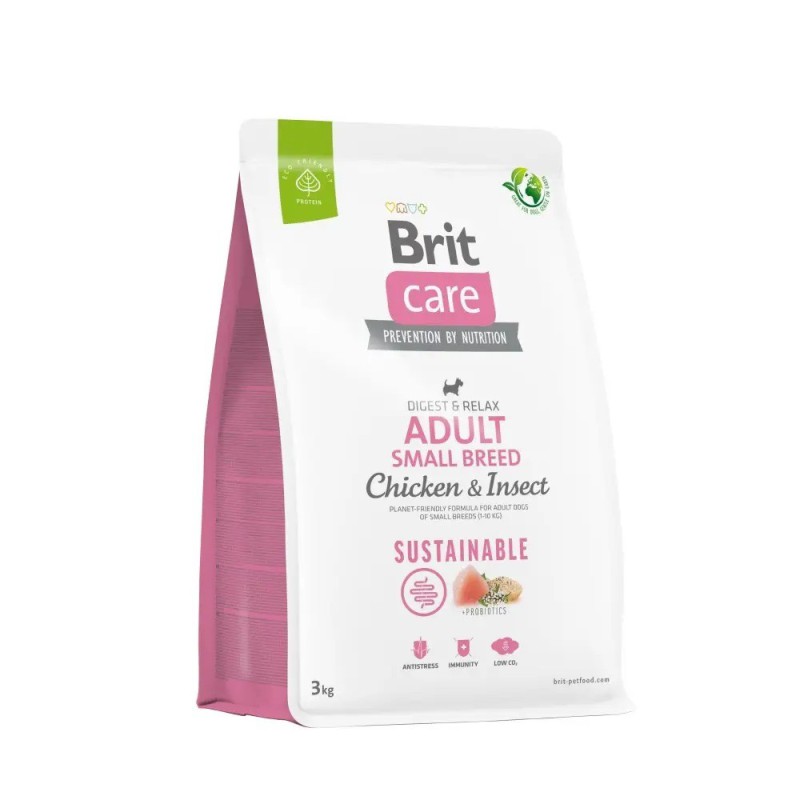 Brit Care Sustainable Adult Small Breed Chicken and Insect 1 кг сухий корм з куркою