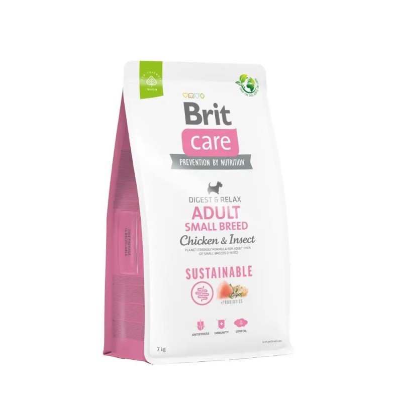 Brit Care Sustainable Adult Small Breed Chicken and Insect 3 кг сухий корм з куркою